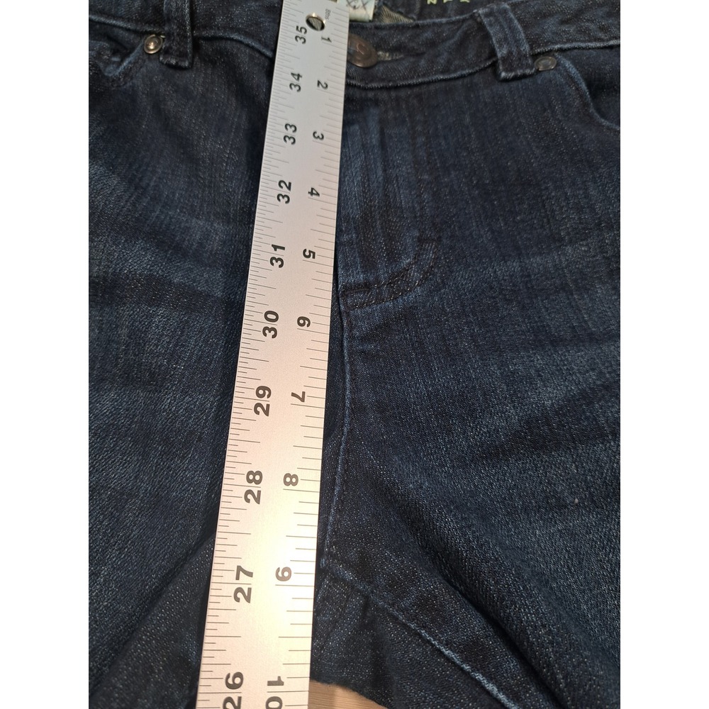 LC Lauren Conrad Womens Dark Wash Straight Leg Denim Jeans Size 8 Indigo - Picture 4 of 6